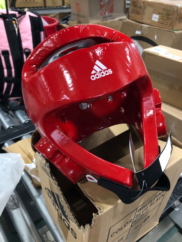 Photo 2 of Adidas Taekwondo Helmet, Red Extra Large
