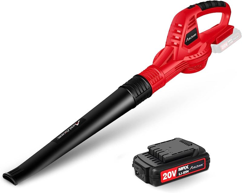 Photo 1 of AVID POWER 20V Cordless Leaf Blower with 2.0Ah Battery and Charger, 130 MPH Electric Leaf Blower Light Duty
