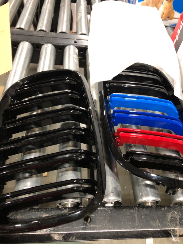 Photo 1 of BILLDIO Grill Gloss Black M Color Compatible with 2007-2014 BMW X5 E70 X6 E71 Front Kidney Grille ABS with Double Slats M Color & Double Slats 2007-2014 X5 E70 X6 E71