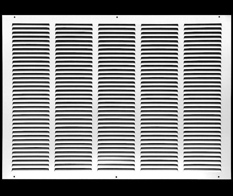 Photo 1 of 26" x 20" Return Air Grille - Sidewall and Ceiling - HVAC Vent Duct Cover Diffuser - [White] [Outer Dimensions: 27.75w X 21.75"h]
