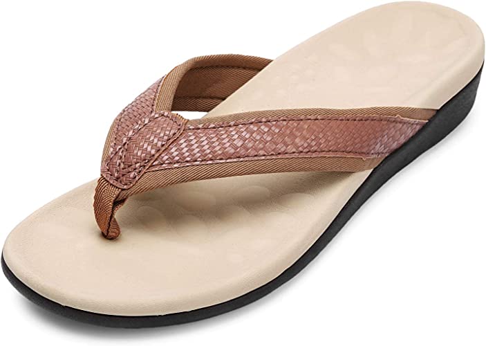 Photo 1 of 
KUMNY Womens Orthotic Flip Flops Arch Support Thong Sandals for Comfortable Walk Casual Slippers
