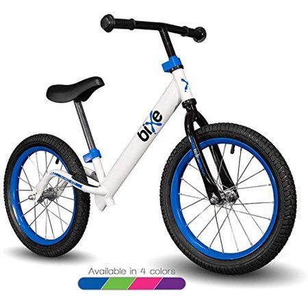 Photo 1 of Blue Pro Balance Bike for Big Kids and Kids with Special Needs - 16 No Pedal Glide Training Bicycle for Children Ages 5 6 7 8. Peddle-Less Bike Made
