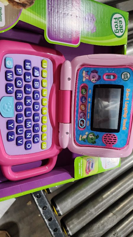 Photo 3 of LeapFrog 2-in-1 LeapTop Touch, Pink Pink Standard Packaging