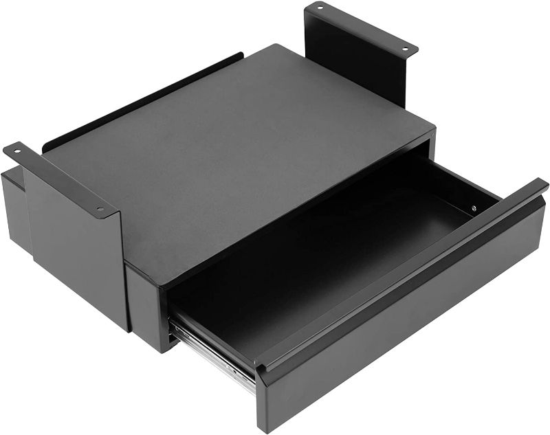 Photo 1 of Mount-It! Under Desk Pull-Out Drawer Kit with Laptop and Tablet Shelf