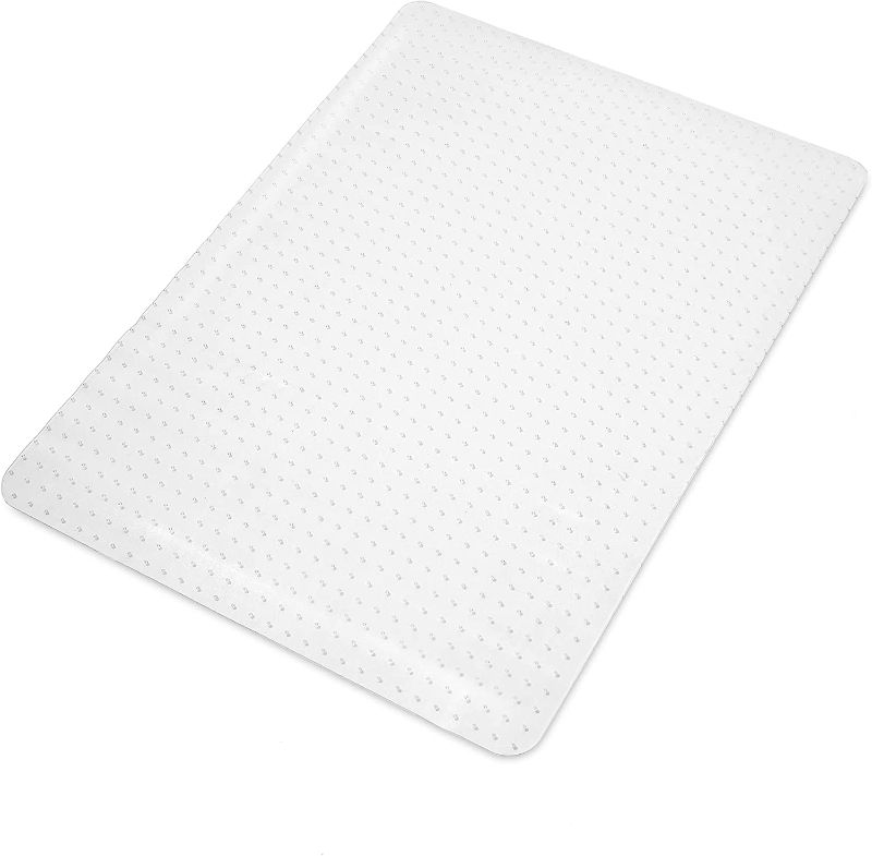 Photo 1 of WorkOnIt 36" x 48" Office Desk Chair Floor Mat for Low Pile Carpet, Clear
