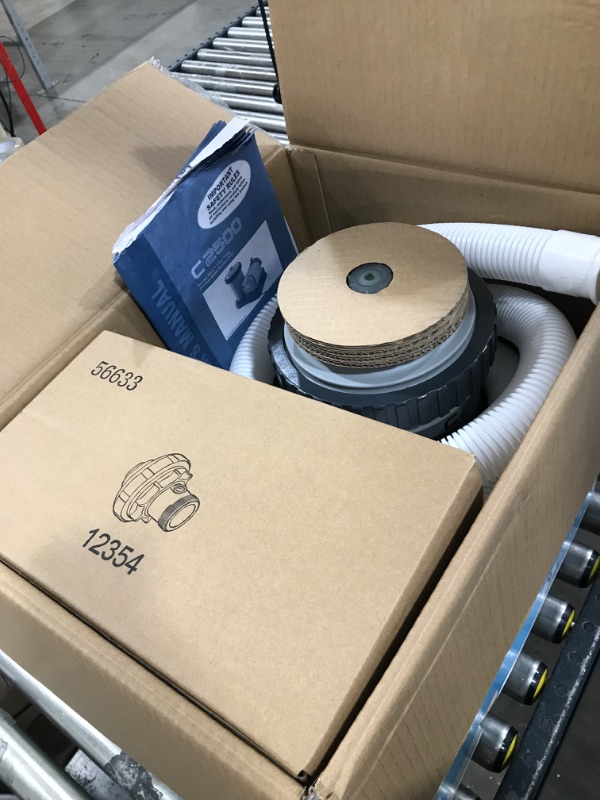 Photo 1 of INTEX 28633EG C2500 Krystal Clear Cartridge Filter Pump for Above Ground Pools, 2500 GPH Pump Flow Rate