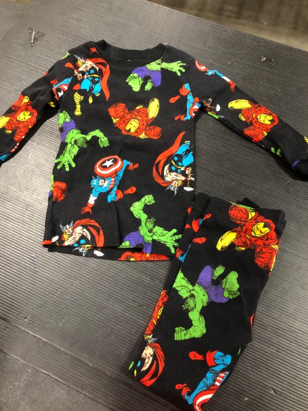 Photo 1 of  Kids Marvel Pajama Set - Black - Sz XS (5)