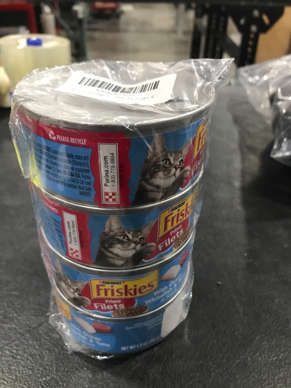 Photo 2 of 4 PACK Prime Filet Ocean Whitefish And Tuna Wet Cat Food (5.5-Oz Can) BB JAN.25