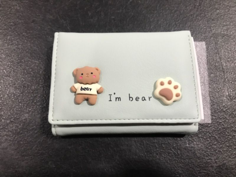 Photo 2 of XCTFWKzK Cute Wallets for Women, Cute Bear Wallet, Wallet for Girls, Girls Wallet, Cute Small Wallet, for Daughter, Sister. Green