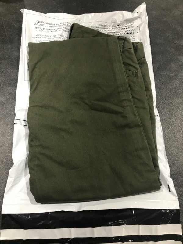 Photo 2 of Amazon Aware Men's Cotton Slim Chino Pant 28W x 32L Olive/Green