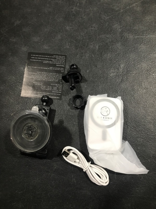 Photo 1 of Fast Dispatch 15W car Mount Magnetic Wireless Charger for iPhone 14 13 12 Automatic Magnetic Qi Fast Charging Car Air Vent Dashboard Stand (White)