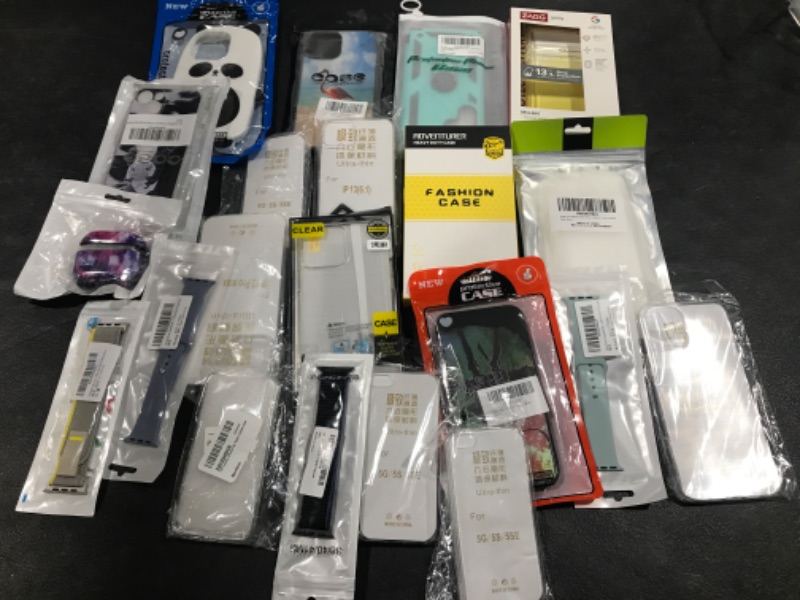 Photo 1 of 20 PIECE BUNDLE OF  CASES AND WATCH BANDS 
VARIES STYLES AND SIZES 