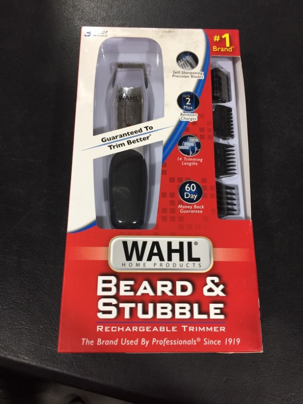 Photo 2 of Wahl Beard and Mustache Trimmer, Cordless Rechargeable Facial Hair Trimmer - Model 9916-4301V