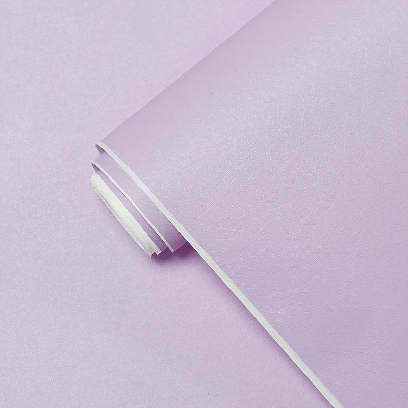 Photo 1 of 17.71" X 197" Lavander Wallpaper Solid Color Peel and Stick Wallpaper Pink Self-Adhesive Wallpaper for Girls Removable Pink Contact Paper Decorative Wall Covering Pink Wrapping Paper Shelf Liner Vinyl Film

