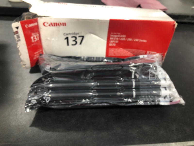 Photo 2 of Canon Genuine Toner Cartridge 137 Black (9435B001), 1-Pack, for Canon ImageCLASS MF212w, MF216n, MF217w, MF244dw, MF247dw, MF249dw, MF227dw, MF229dw, MF232w, MF236n, LBP151dw, D570 Laser Printers