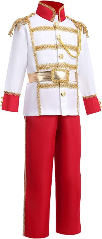 Photo 2 of Boys Prince Charming Costume Prince Dress up Medieval Royal Prince Outfit Costume for Toddler Kid Boy Halloween Cosplay
Medium