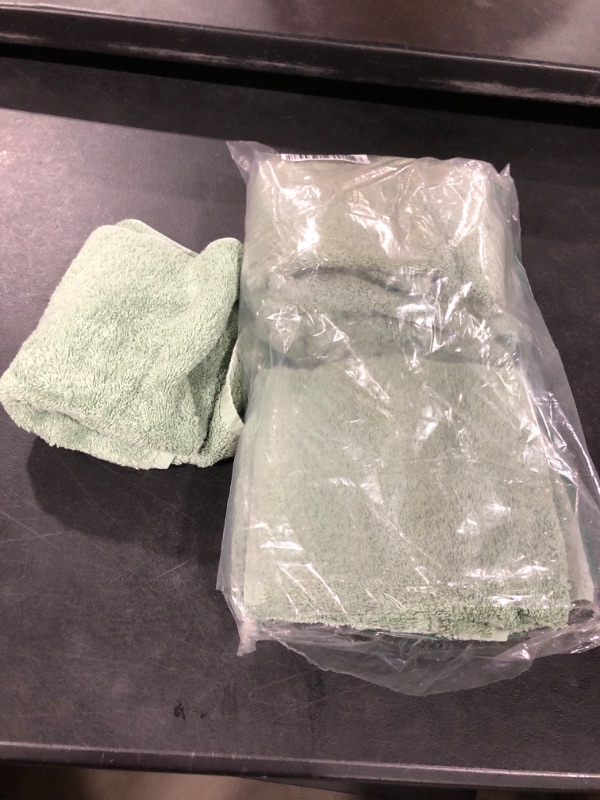 Photo 2 of 6 PACK HAND TOWELS SAGE GREEN 