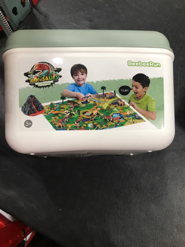 Photo 1 of Dinosaur Volcano Toys with Large Play Mat Educational Realistic Dinosaur Figures Playset with Trees Volcano to Create a Dino World Including T-Rex Triceratops Dinosaur Fossil Gifts for Kids Boys Girls https://a.co/d/bDucH8Z