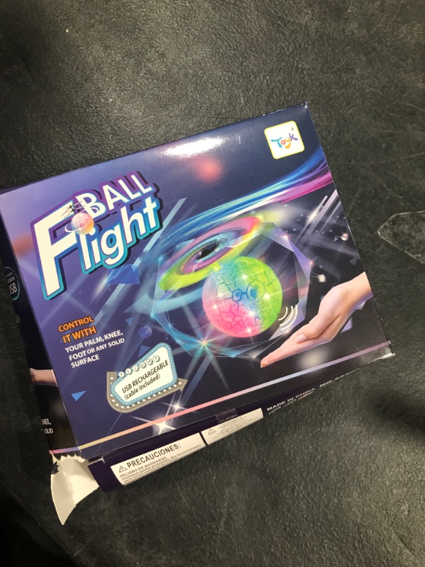 Photo 2 of Flying Toy Ball Infrared Induction RC Flying Toy Built-in LED Light Disco Helicopter Shining Colorful Flying Drone Indoor and Outdoor Games Toys for 3 4 5 6 7 8 9 10 Year Old Boys and Girls