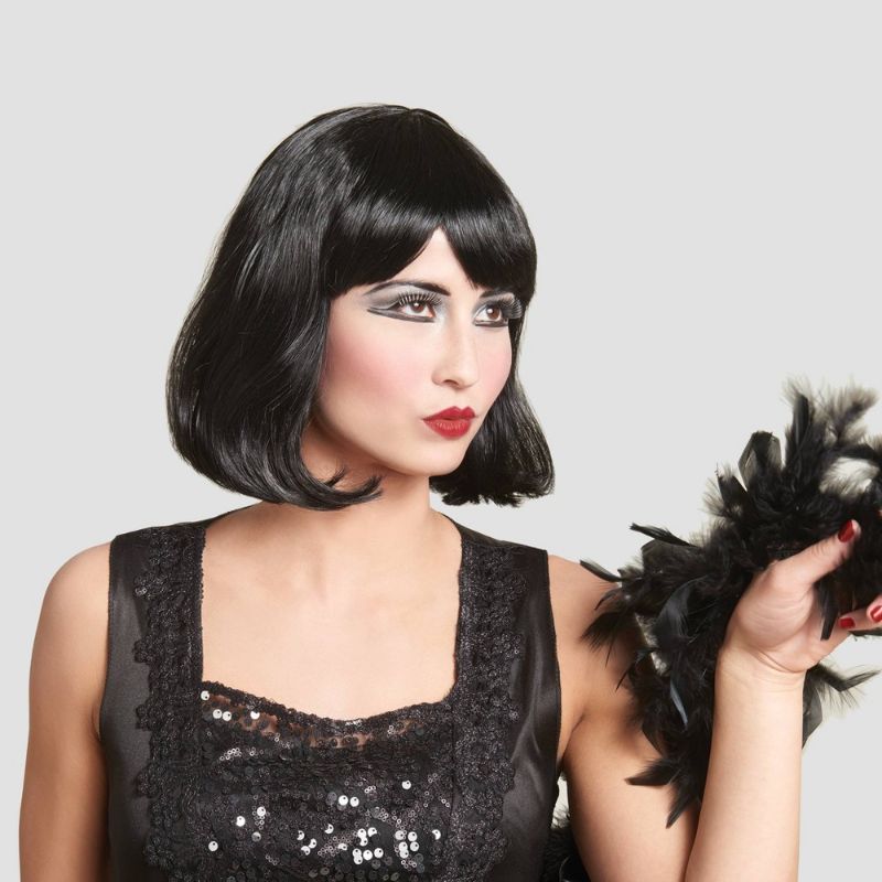 Photo 1 of Adult Black Flapper Halloween Wig - Hyde & EEK! Boutique™
