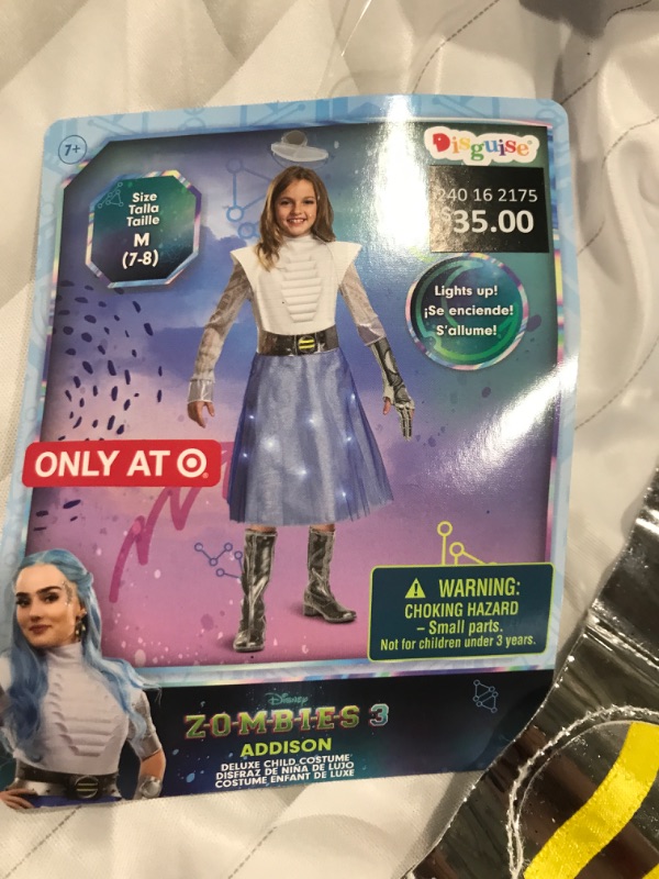 Photo 1 of Zombies 3 Addison Halloween Costume Light up Girl Dress Glove Child Size S