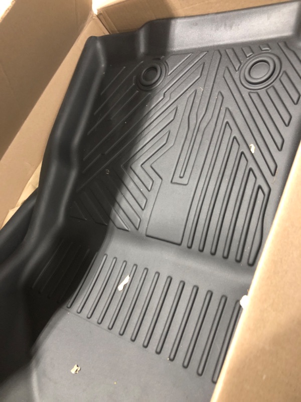 Photo 2 of  TGBROS Custom Fit for Floor Mats 2019-2023 Subaru Ascent (ONLY Fits with 2nd Row Bucket Seats) All-Weather Floor Liners 3 Row Liner Set Non-Slip TPE Black