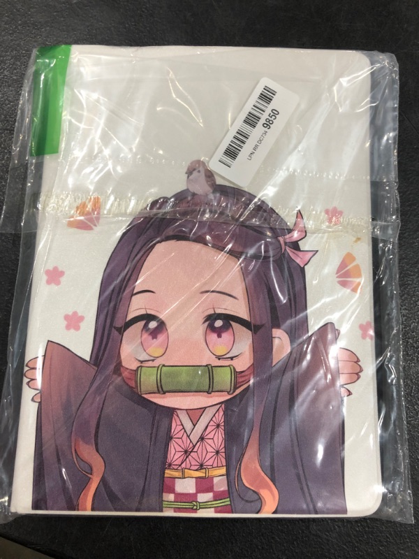 Photo 2 of Nezuko Anime Printing Case for New iPad 9th Generation (2021) / 8th Gen (2020) / 7th Gen (2019) 10.2 Inch with Pencil Holder, Premium Shockproof Imitation Leather Case with Auto Sleep/Wake