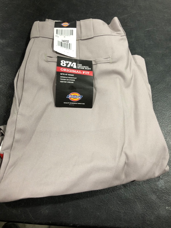 Photo 1 of Dickies Men's Original 874 Work Pant 34W x 32L Silver