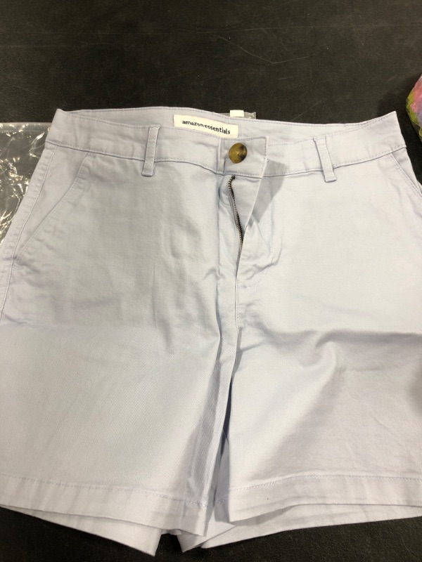 Photo 2 of Amazon Essentials Women's 5" Inseam Chino Short (Available in Straight and Curvy Fits) Classic Light Blue
SIZE  6