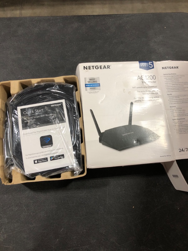 Photo 2 of NETGEAR WiFi Router (R6230) - AC1200 Dual Band Wireless Speed (up to 1200 Mbps) | Up to 1200 sq ft Coverage & 20 Devices | 4 x 1G Ethernet and 1 x 2.0 USB ports