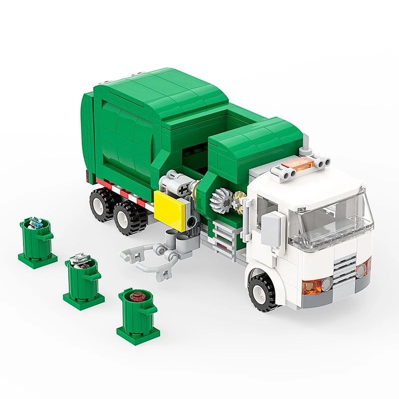 Photo 1 of DIY Sanitation Vehicle Building Blocks Car Model Toy City Service Garbage Truck Kids Bricks Construction Toys for Children Gifts
