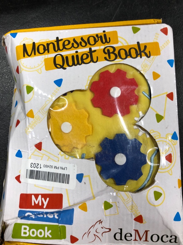 Photo 2 of deMoca Quiet Book Montessori Toys for Toddlers – Felt Travel Toy – Preschool Educational Toy with Toddler Activities, Autism Sensory Toy Busy Book for Boys & Girls + Zipper Bag, Yellow