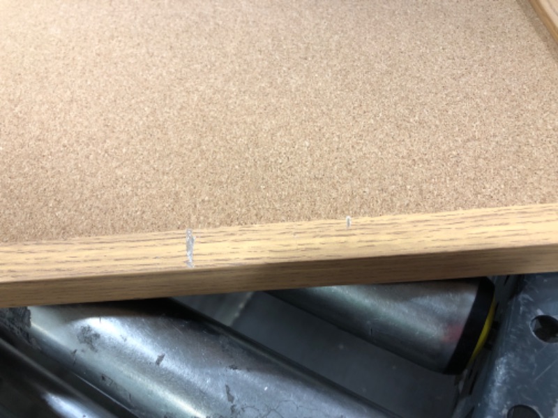 Photo 1 of Lorell Oak Wood Frame Cork Board 18" x 24"