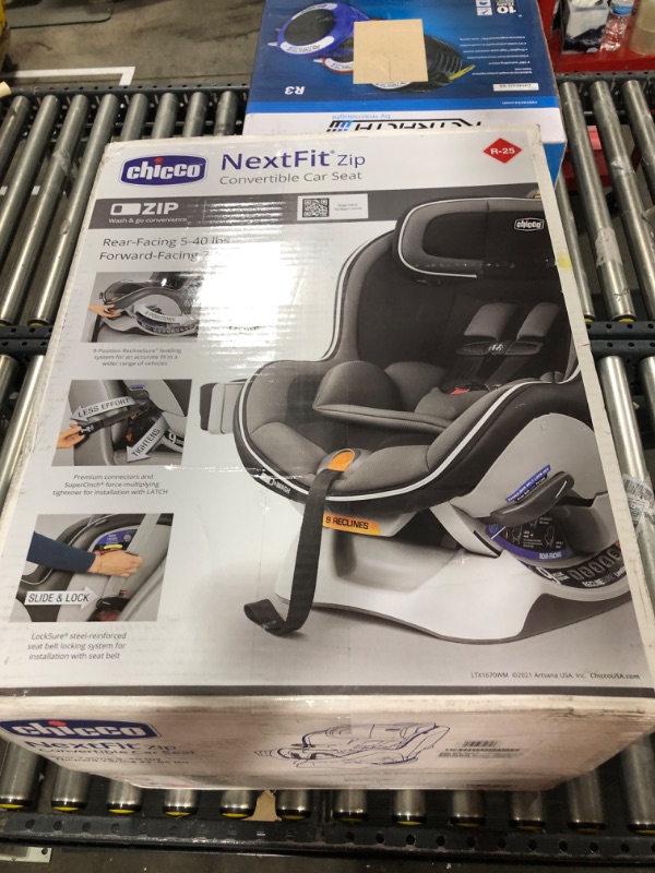 Photo 1 of Chicco NextFit Zip Convertible Car Seat | Rear-Facing Seat for Infants 12-40 lbs. | Forward-Facing Toddler Car Seat 25-65 lbs. | Baby Travel Gear | Carbon Carbon NextFit Zip