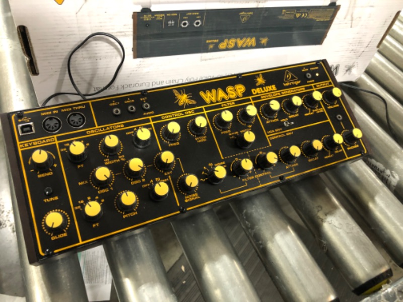 Photo 3 of Behringer WASP DELUXE Legendary Analog Synthesizer with Dual OSCs, Multi-Mode VCF, 16-Voice Poly Chain and Eurorack Format