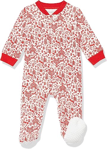 Photo 1 of Amazon Essentials Unisex Babies' Footed Zip-Front Sleep and Play, Multipacks
Size- newborn