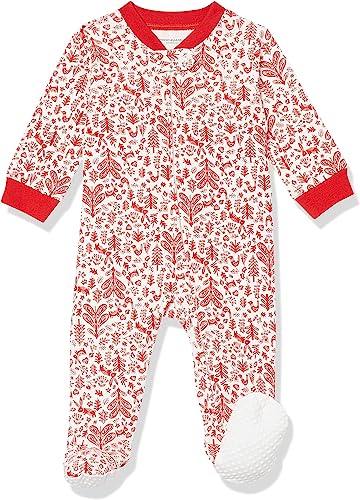 Photo 1 of Amazon Essentials Unisex Babies' Footed Zip-Front Sleep and Play, Multipacks
Size new born 
