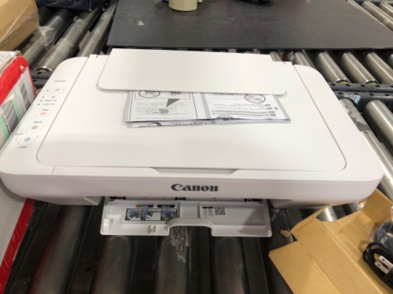 Photo 2 of Canon PIXMA MG2522 Wired All-in-One Color Inkjet Printer, Scanner & Copier, White + Printer Cable
