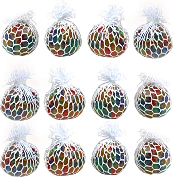 Photo 1 of Big Mo's Toys Mesh Balls - Squishy Fidget Balls Stress Reliever Party Favors - 13 Pack
