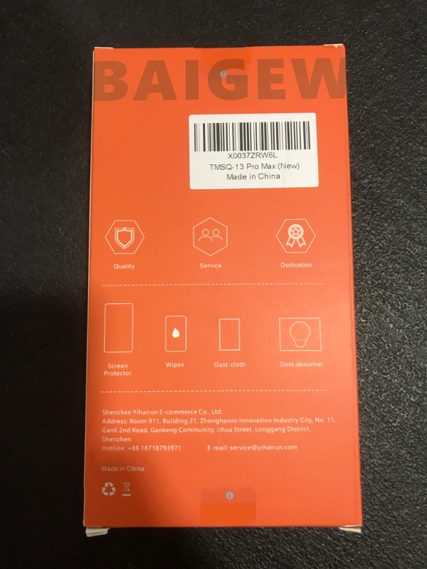 Photo 3 of OneTouch Tempered Glass BAIGEWA Screen Protector Designed for iPhone 13 Pro Max 6.7" Edge to Edge Full Coverage with Easy Installation Kit - 2 Packs