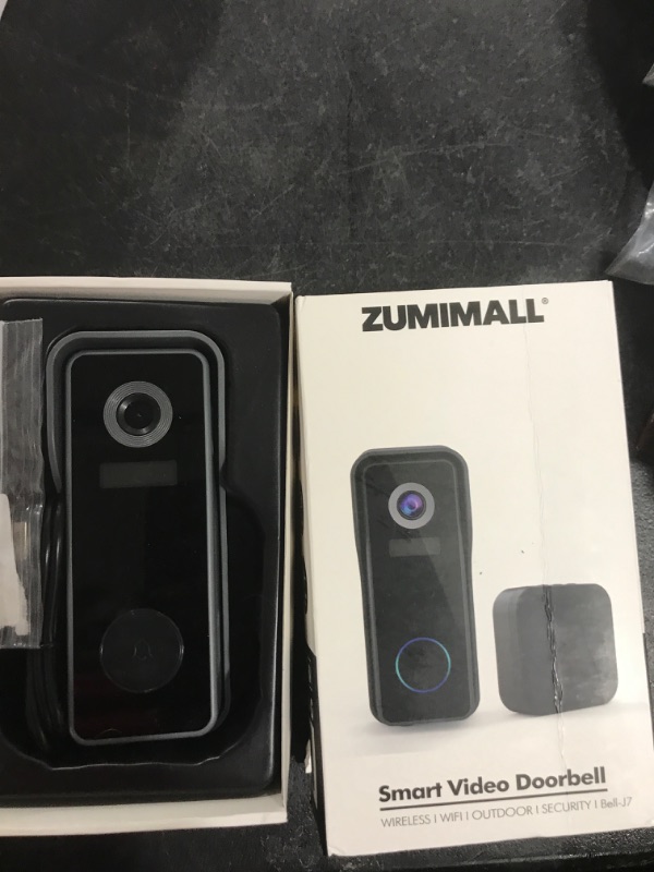 Photo 2 of 2K FHD Doorbell Camera Wireless, ZUMIMALL WiFi Video Doorbell Camera with Chime, IP66 Waterproof, Motion Detection, Night Vision, 2-Way Audio, Local & Cloud Storage, 2.4G WiFi, 30s Voice Message