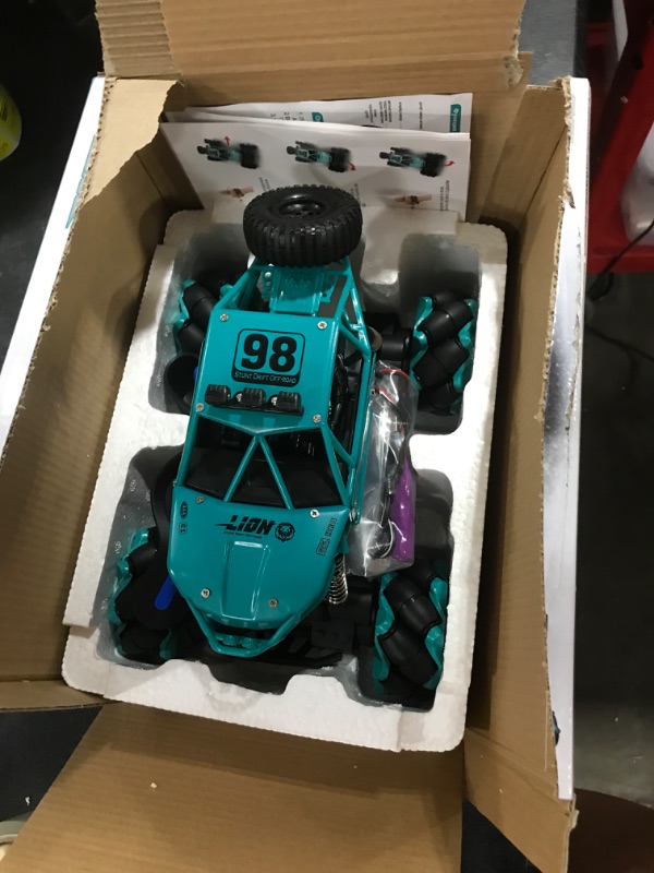 Photo 2 of 4DRC Remote Control Car,C3 Alloy Drift RC Car,4WD 2.4G Gesture Remote Control Monster Truck,All Terrain Off Road Climb Electric Hobby Kids Toy,Drift 360° Spins Stunt Car for Teens Adults
