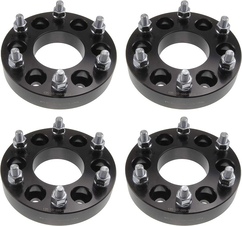 Photo 1 of (4) 1.25" 32mm 6x5 to 6x5.5 Wheel Adapters (Changes Bolt Pattern) 12x1.5 Studs 6x5 to 6x139.7
