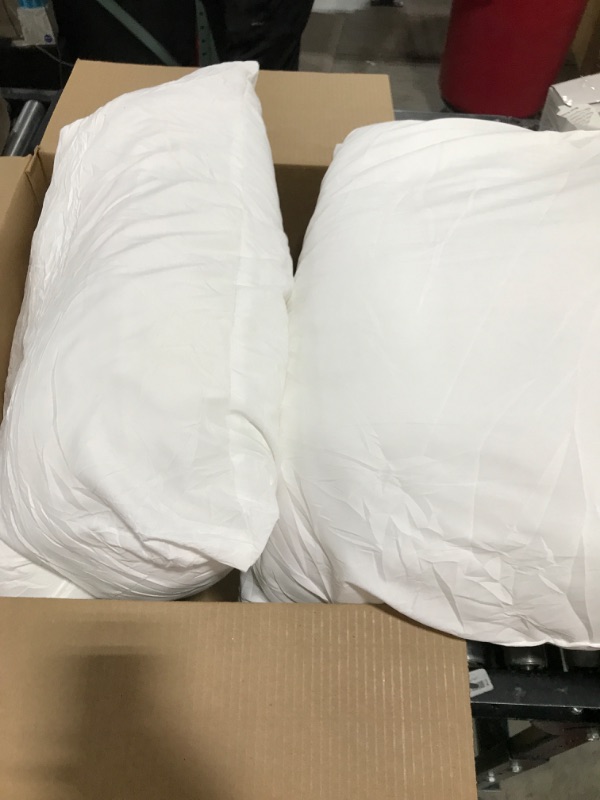 Photo 2 of 18x18 white square pillow set