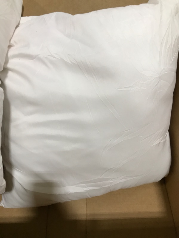 Photo 1 of 16x16 white square pillows