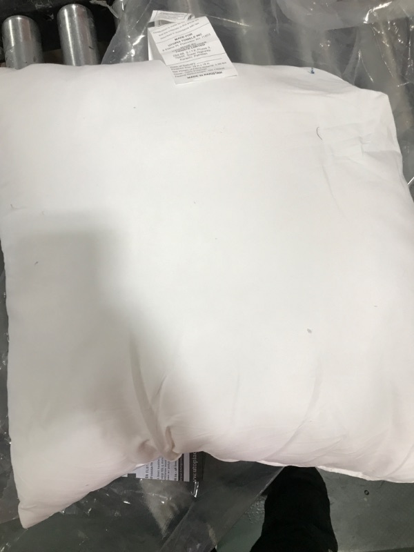Photo 1 of 18x18 white pillow