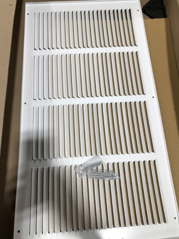 Photo 2 of 25 x 15 white vent grate