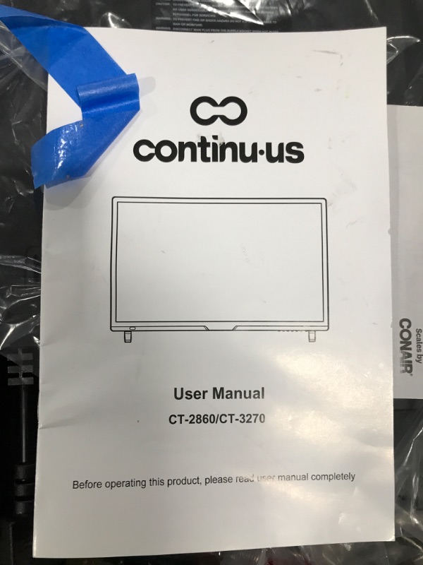 Photo 6 of 28” LED HDTV by Continu.us | CT-2860 High Definition Non-Smart Television 720p 60Hz TV, Lightweight and Slim Design, VGA/HDMI/USB Inputs, VESA Wall Mount Compatible.