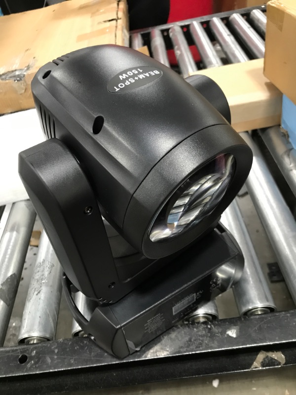 Photo 2 of 150W LED Moving Head Lights Beam Spot Wash GOBO 18 Face Roto Prism Super Bright Dj Disco Light Stage Light (150W Beam Moving Head Light)