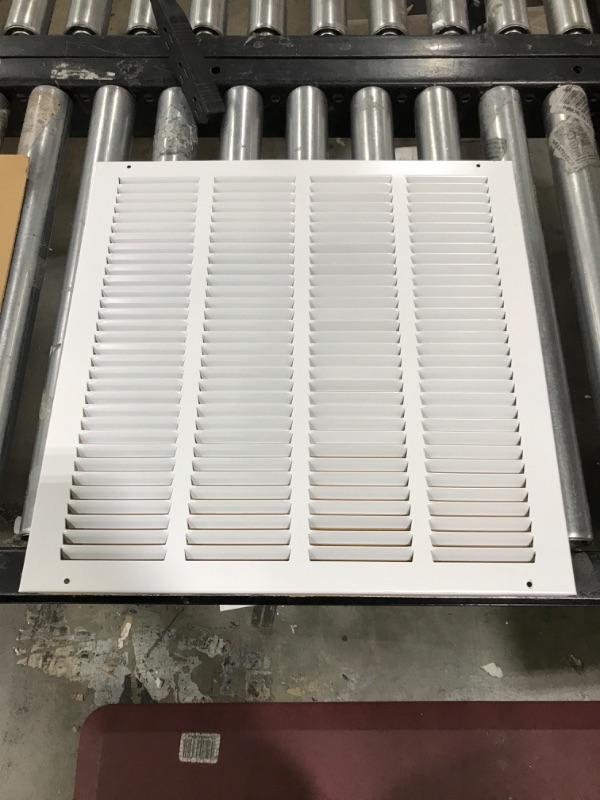 Photo 2 of 18"w X 18"h Steel Return Air Grilles - Sidewall and Ceiling - HVAC Duct Cover - White